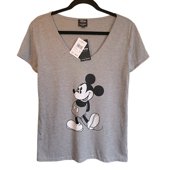 Disney Collection X David Lerner Mickey Mouse Short Sleeve Oversized Tee NWT - Picture 1 of 6